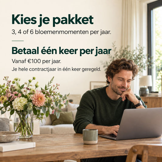 Bloemen abonnement jaarbetaling