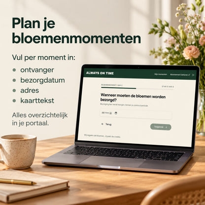 Bloemen abonnement jaarbetaling